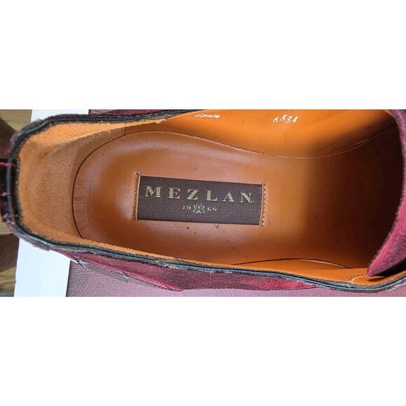 Mezlan Mens shoes size 11m Red Crocodile and Suede 14631-F - Picture 5 of 11